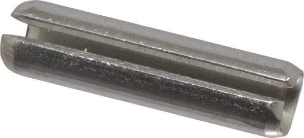 Made in USA - 3/16" Diam x 3/4" Long Slotted Spring Pin - Grade 420 Stainless Steel, Bright Finish - A1 Tooling