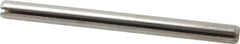 Made in USA - 3/16" Diam x 2-1/2" Long Slotted Spring Pin - Grade 420 Stainless Steel, Bright Finish - A1 Tooling