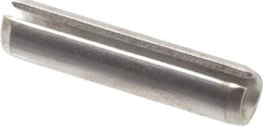 Made in USA - 7/32" Diam x 1" Long Slotted Spring Pin - Grade 420 Stainless Steel, Bright Finish - A1 Tooling