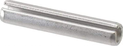 Made in USA - 3/8" Diam x 2" Long Slotted Spring Pin - Grade 420 Stainless Steel, Bright Finish - A1 Tooling