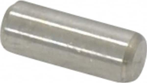 Value Collection - 3/16" Diam x 1/2" Pin Length 18-8 Stainless Steel Standard Dowel Pin - Bright Finish - A1 Tooling