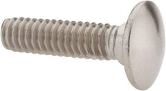 Value Collection - 1/4-20 UNC 1" Length Under Head, Standard Square Neck, Carriage Bolt - 18-8 Stainless Steel, Uncoated - A1 Tooling