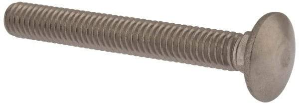 Value Collection - 5/16-18 UNC 2-1/2" Length Under Head, Standard Square Neck, Carriage Bolt - 18-8 Stainless Steel, Uncoated - A1 Tooling