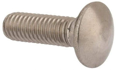 Value Collection - 3/8-16 UNC 1-1/4" Length Under Head, Standard Square Neck, Carriage Bolt - 18-8 Stainless Steel, Uncoated - A1 Tooling