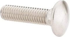 Value Collection - 3/8-16 UNC 1-1/2" Length Under Head, Standard Square Neck, Carriage Bolt - 18-8 Stainless Steel, Uncoated - A1 Tooling