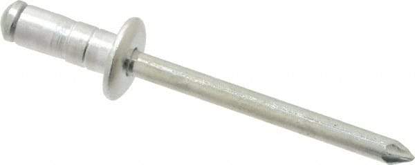 RivetKing - Size 62-64 Dome Head Aluminum Multi Grip Blind Rivet - Steel Mandrel, 0.062" to 1/4" Grip, 3/8" Head Diam, 0.192" to 0.196" Hole Diam, 0.519" Length Under Head, 3/16" Body Diam - A1 Tooling