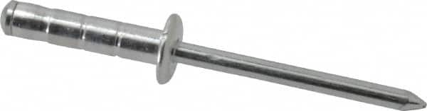 RivetKing - Size 66-69 Dome Head Aluminum Multi Grip Blind Rivet - Steel Mandrel, 0.275" to 0.598" Grip, 3/8" Head Diam, 0.192" to 0.196" Hole Diam, 7/8" Length Under Head, 3/16" Body Diam - A1 Tooling