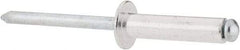 RivetKing - Size 610 Dome Head Aluminum Open End Blind Rivet - Steel Mandrel, 0.501" to 5/8" Grip, 3/8" Head Diam, 0.192" to 0.196" Hole Diam, 0.825" Length Under Head, 3/16" Body Diam - A1 Tooling