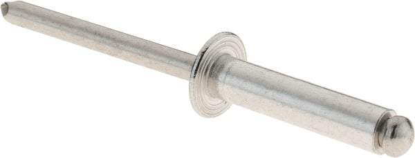 RivetKing - Size 610 Dome Head Aluminum Open End Blind Rivet - Aluminum Mandrel, 0.501" to 5/8" Grip, 3/8" Head Diam, 0.192" to 0.198" Hole Diam, 0.825" Length Under Head, 3/16" Body Diam - A1 Tooling