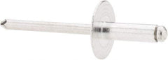 RivetKing - Size 66 Large Flange Dome Head Aluminum Open End Blind Rivet - Aluminum Mandrel, 0.251" to 3/8" Grip, 5/8" Head Diam, 0.192" to 0.196" Hole Diam, 0.575" Length Under Head, 3/16" Body Diam - A1 Tooling