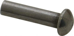 RivetKing - 3/16" Body Diam, Countersunk Uncoated Steel Solid Rivet - 3/4" Length Under Head, 90° Countersunk Head Angle - A1 Tooling