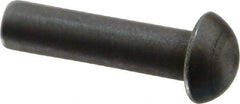 RivetKing - 1/4" Body Diam, Round Steel Solid Rivet - 1" Length Under Head - A1 Tooling