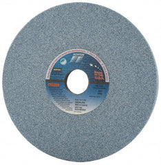 Norton - 8" Diam x 1-1/4" Hole x 1" Thick, J Hardness, 46 Grit Surface Grinding Wheel - Ceramic, Type 5, Coarse Grade, 3,600 Max RPM, Vitrified Bond, One-Side Recess - A1 Tooling