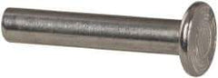 RivetKing - 3/16" Body Diam, Flat Aluminum Solid Rivet - 1" Length Under Head, Grade 1100F - A1 Tooling