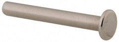 RivetKing - 1/8" Body Diam, Flat Uncoated Stainless Steel Solid Rivet - 1" Length Under Head, Grade 18-8 - A1 Tooling