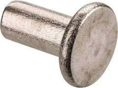 RivetKing - 3/16" Body Diam, Flat Stainless Steel Solid Rivet - 3/8" Length Under Head, Grade 18-8 - A1 Tooling