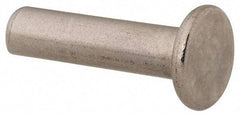 RivetKing - 3/16" Body Diam, Round Uncoated Stainless Steel Solid Rivet - 3/4" Length Under Head, Grade 18-8 - A1 Tooling