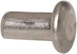 RivetKing - 1/8" Body Diam, Universal Aluminum Solid Rivet - 1/4" Length Under Head, Grade 1100F - A1 Tooling