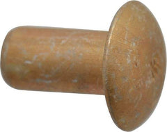 RivetKing - 3/16" Body Diam, Universal Aluminum Solid Rivet - 3/8" Length Under Head, Grade 1100F - A1 Tooling