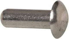 RivetKing - 1/4" Body Diam, Universal Uncoated Aluminum Solid Rivet - 3/4" Length Under Head, Grade 1100F - A1 Tooling