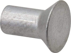 RivetKing - 1/8" Body Diam, Countersunk Uncoated Aluminum Solid Rivet - 1/4" Length Under Head, Grade 1100F, 78° Countersunk Head Angle - A1 Tooling