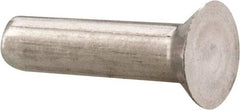 RivetKing - 1/8" Body Diam, Countersunk Uncoated Aluminum Solid Rivet - 1/2" Length Under Head, Grade 1100F, 78° Countersunk Head Angle - A1 Tooling