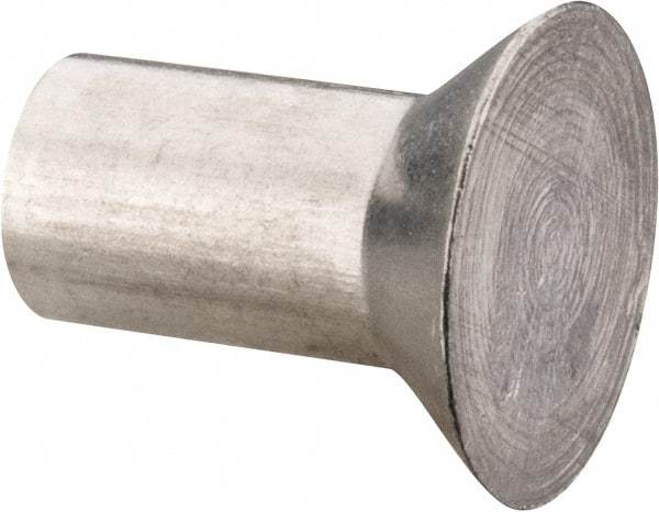 RivetKing - 3/16" Body Diam, Countersunk Aluminum Solid Rivet - 3/8" Length Under Head, Grade 1100F, 78° Countersunk Head Angle - A1 Tooling