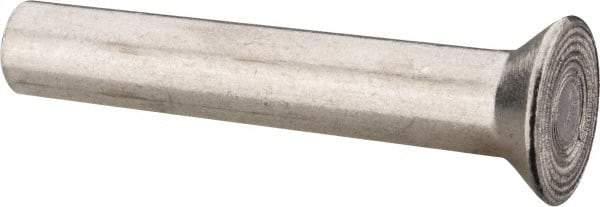 RivetKing - 1/4" Body Diam, Countersunk Uncoated Aluminum Solid Rivet - 1-1/2" Length Under Head, Grade 1100F, 78° Countersunk Head Angle - A1 Tooling