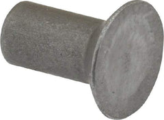 RivetKing - 1/4" Body Diam, Countersunk Steel Solid Rivet - 1/2" Length Under Head, 90° Countersunk Head Angle - A1 Tooling