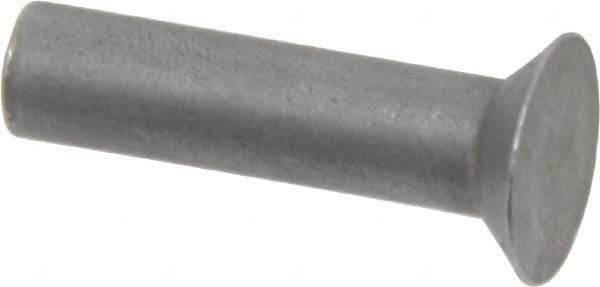 RivetKing - 1/4" Body Diam, Countersunk Uncoated Steel Solid Rivet - 1" Length Under Head, 90° Countersunk Head Angle - A1 Tooling