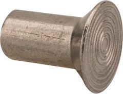 RivetKing - 1/4" Body Diam, Countersunk Uncoated Stainless Steel Solid Rivet - 1/2" Length Under Head, Grade 18-8, 90° Countersunk Head Angle - A1 Tooling