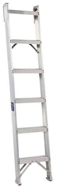 Louisville - 6 Steps, 6' High, Type IA Rating, Aluminum Shelf Ladder - 300 Lb Capacity, 15-1/4" Base Width - A1 Tooling