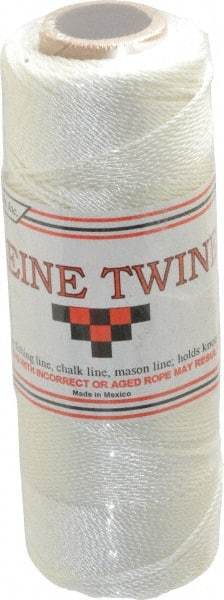 Value Collection - 0.046 Inch Diameter, Seine Twine Spool - 105 Lbs. Breaking Strength, White, 1,800 Ft. per Lb. - A1 Tooling