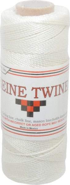 Value Collection - 0.058 Inch Diameter, Seine Twine Spool - 180 Lbs. Breaking Strength, White, 1,100 Ft. per Lb. - A1 Tooling