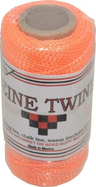 Value Collection - Nylon Braided Twine - 110 Lbs. Breaking Strength, Orange - A1 Tooling