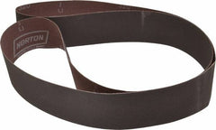 Norton - 2" Wide x 60" OAL, 320 Grit, Aluminum Oxide Abrasive Belt - Aluminum Oxide, Extra Fine, Coated, X Weighted Cloth Backing, Series R228 - A1 Tooling