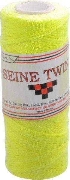 Value Collection - Nylon Braided Twine - 155 Lbs. Breaking Strength, Yellow - A1 Tooling