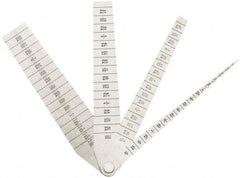 SPI - 1/16 to 1-1/16 Inch Measurement, 4 Leaf Taper Gage - 5-1/4 Inch Long x 1 Inch Wide, 1/64 Inch Graduation - A1 Tooling