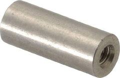 Electro Hardware - #4-40, 5/8" OAL, Stainless Steel Round Fully Threaded Female Circuit Board Standoffs - 1/2" Thread Depth, 5/8" Body Length, Bright Finish - A1 Tooling