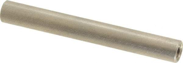 Electro Hardware - #10-32, 2" OAL, 1/4" Across Flats, Stainless Steel Round Fully Threaded Female Circuit Board Standoffs - 1" Thread Depth, 2" Body Length, Bright Finish - A1 Tooling