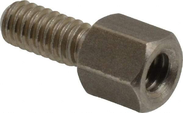 Electro Hardware - #8-32, 5/8" OAL, 1/4" Across Flats, Stainless Steel Hex Male/Female Circuit Board Standoffs - 7/16" Thread Depth, 1/4" Body Length, Bright Finish - A1 Tooling