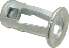 Au-Ve-Co Products - 1/4-20 UNC Thread, Zinc Plated, Steel, Screwdriver Installed Rivet Nut - 3/16 to 3/8" Grip, 5/8" Flange Diam, 0.919" Long - A1 Tooling