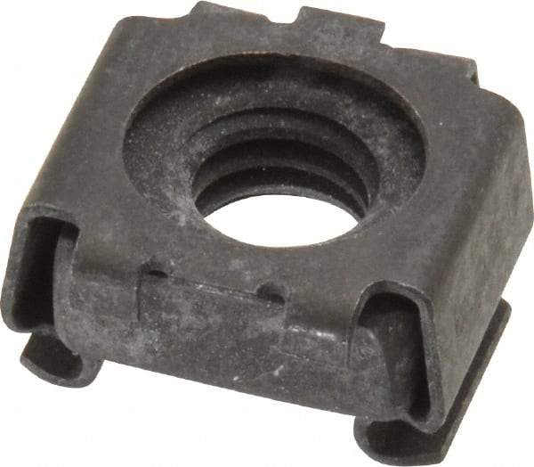 Value Collection - 5/16-18 Screw, 0.023 to 1/16" Thick, Spring Steel Cage Nut - 1/2" Center Edge, Black Phosphate Finish - A1 Tooling