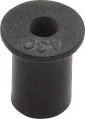 Au-Ve-Co Products - #6-32, 0.452" Diam x 0.062" Thick Flange, Rubber Insulated Rivet Nut - UNC Thread, Neoprene, 7/16" Long x 5/16" Body Diam, 1/2" OAL - A1 Tooling