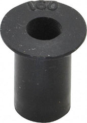 Au-Ve-Co Products - #10-32, 0.562" Diam x 0.04" Thick Flange, Rubber Insulated Rivet Nut - UNF Thread, Neoprene, 5/8" Long x 0.377" Body Diam, 0.665" OAL - A1 Tooling