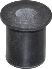 Au-Ve-Co Products - M6x1.00, 0.63" Diam x 0.051" Thick Flange, Rubber Insulated Rivet Nut - Metric Coarse Thread, Neoprene, 0.579" Long x 1/2" Body Diam, 0.63" OAL - A1 Tooling