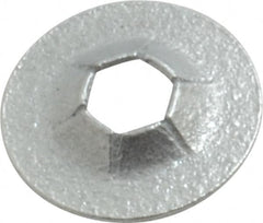 Value Collection - 3/8" OD, Spring Steel Push Nut - Zinc-Plated, 1/8" Shaft Diam - A1 Tooling