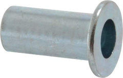 Value Collection - #10-24, 0.01 to 0.08" Grip, Steel Standard Rivet Nut - Drill Size Letter F, Flat Head - A1 Tooling