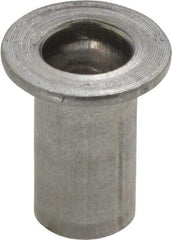 Value Collection - 5/16-18, 0.03 to 0.115" Grip, 27/64" Drill, Aluminum Standard Rivet Nut - Flat Head - A1 Tooling