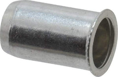 Value Collection - #10-24, 0.01 to 0.08" Grip, Aluminum Standard Rivet Nut - Drill Size Letter F, Expander Head - A1 Tooling